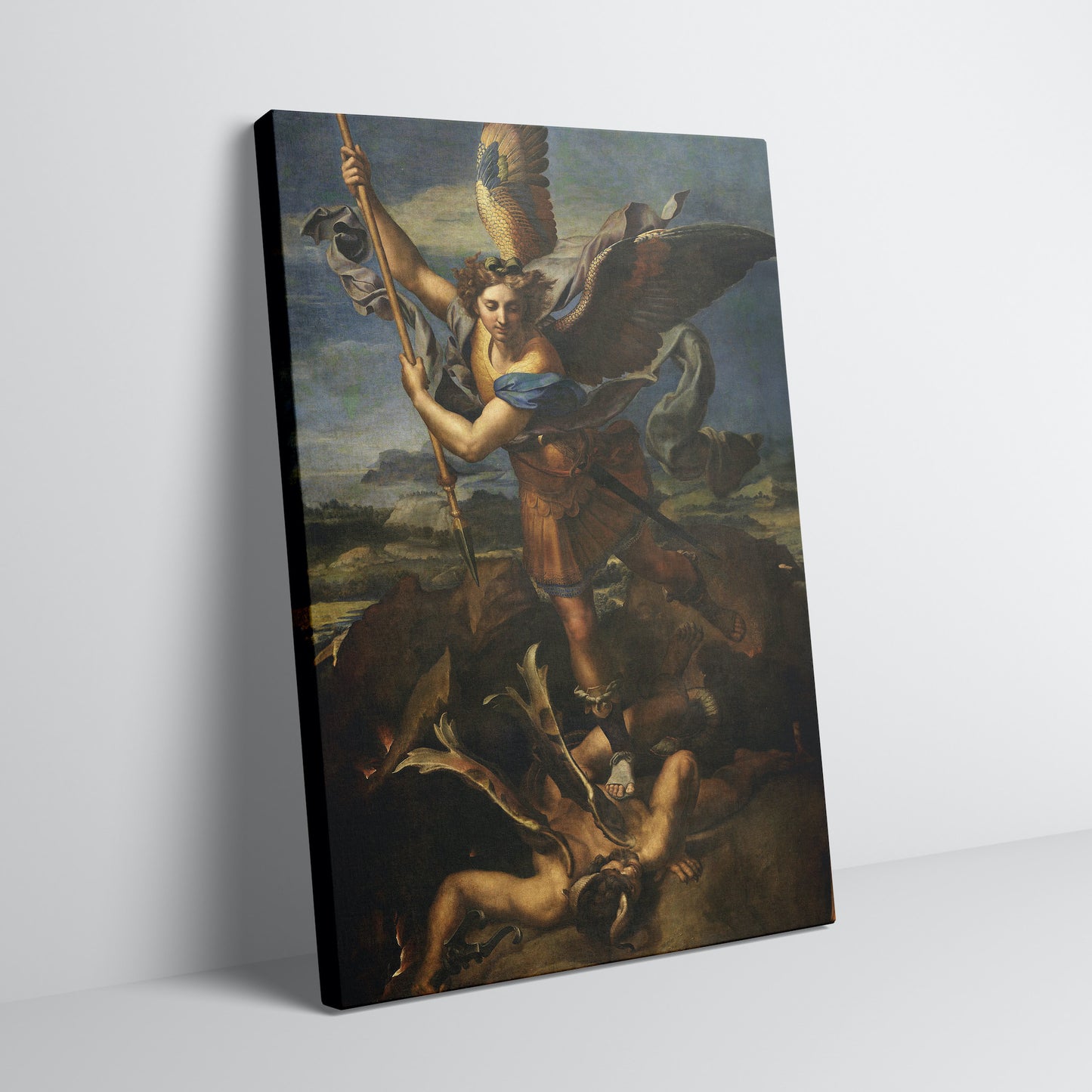 Saint Michael Vanquishing Satan (1518) by Raphael