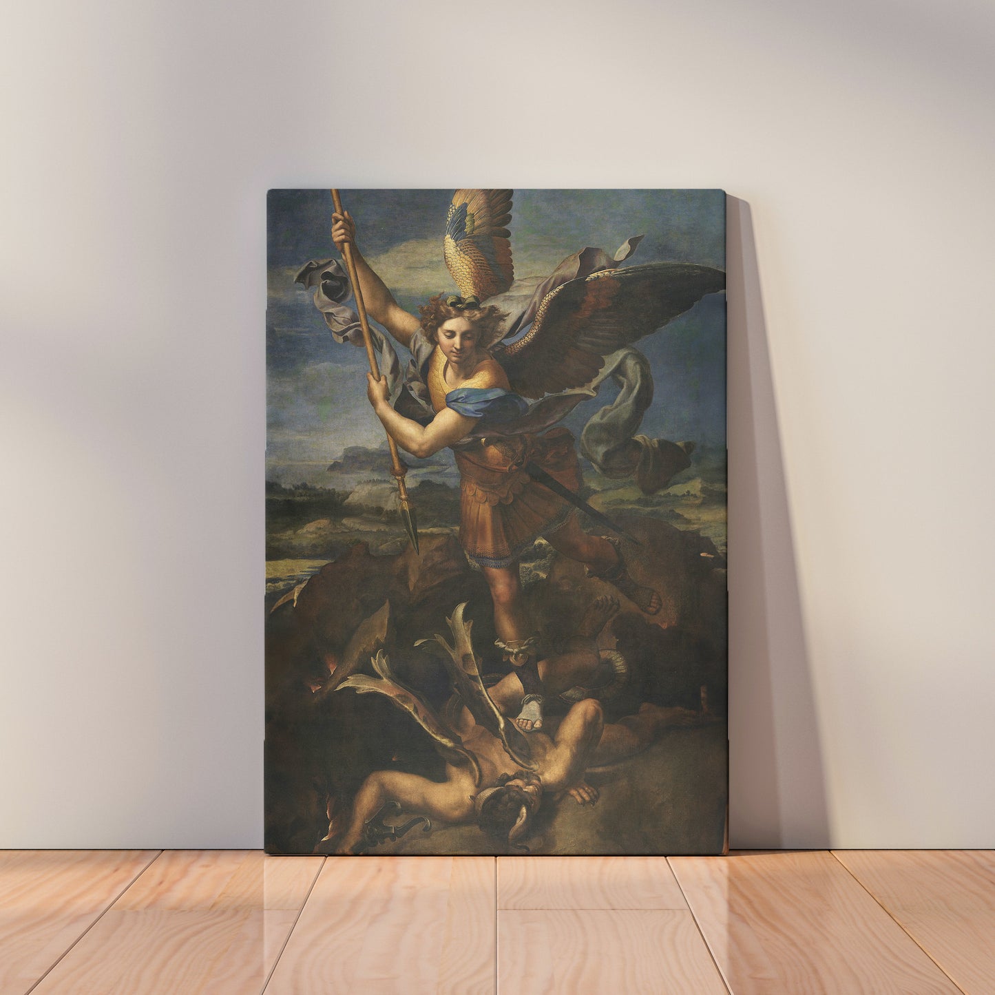 Saint Michael Vanquishing Satan (1518) by Raphael