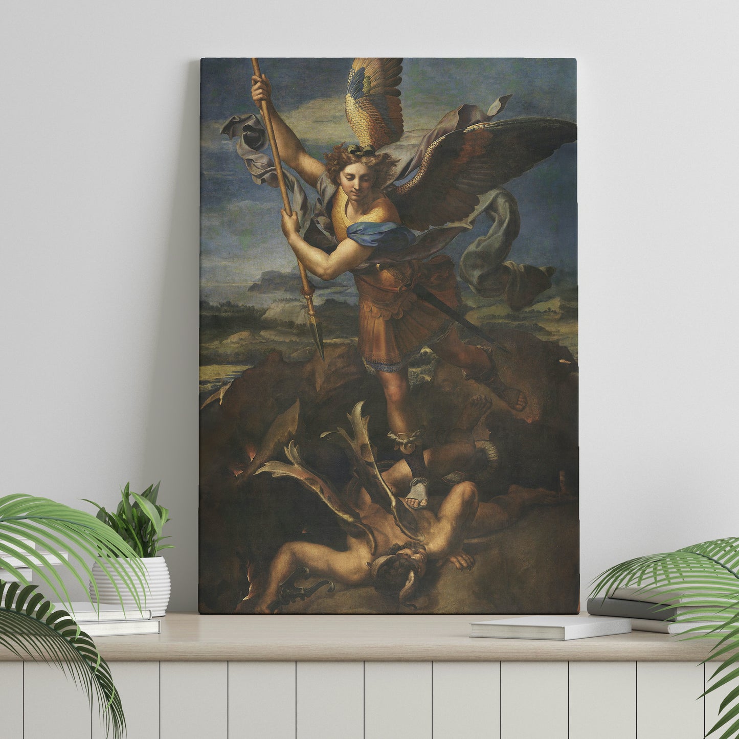 Saint Michael Vanquishing Satan (1518) by Raphael