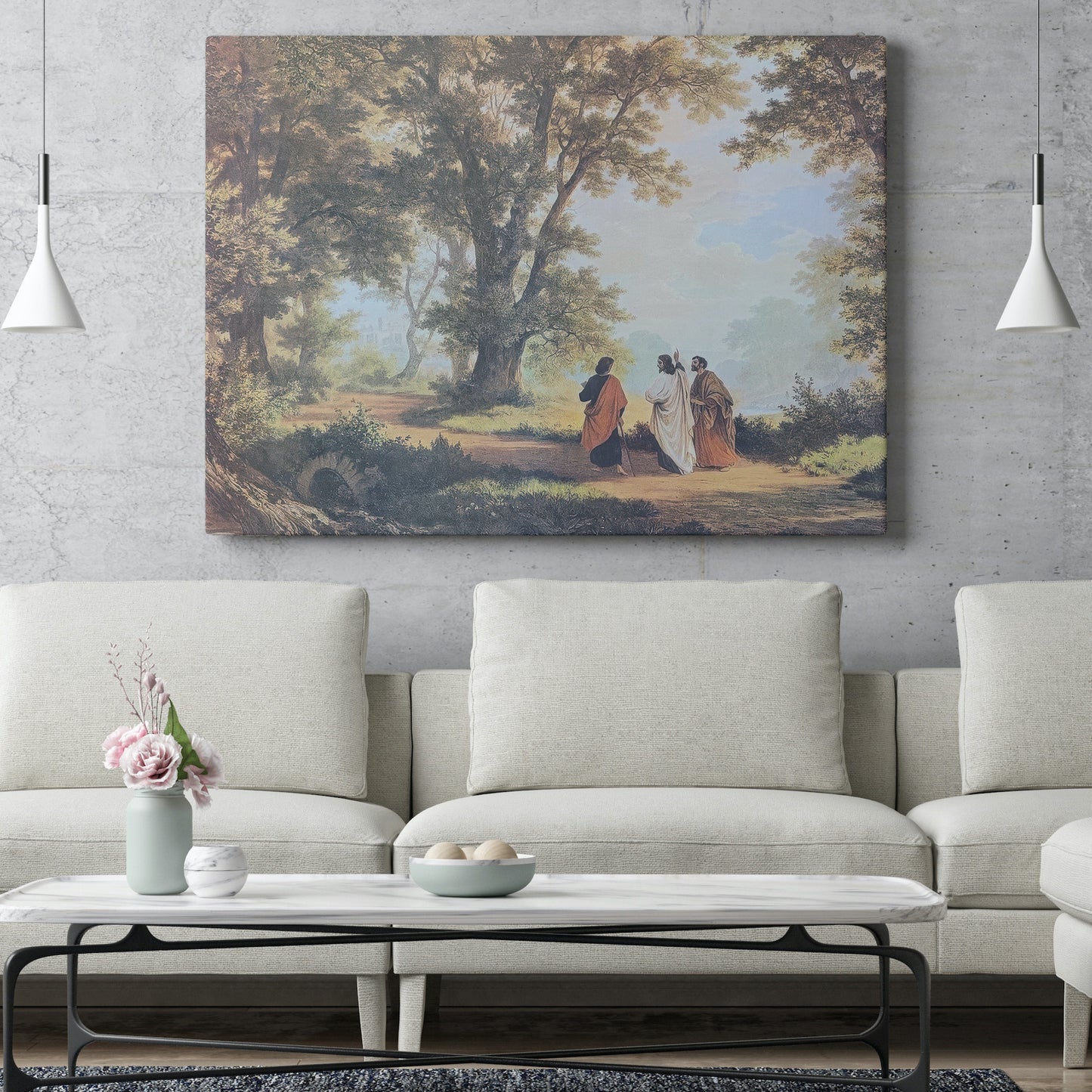 Road to Emmaus by Robert Zünd (1826-1909)