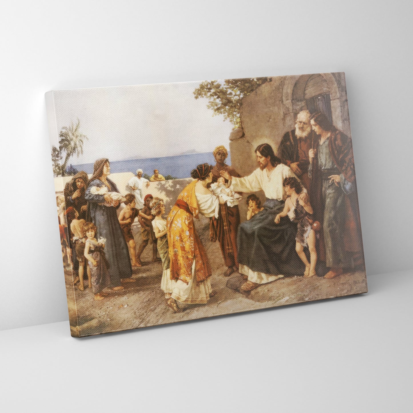 Christ Blessing The Children (1923) by H. Clementz