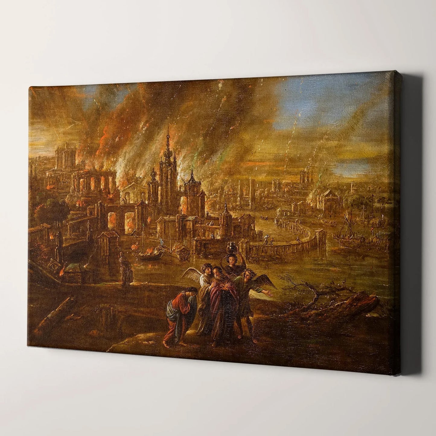 Sodom and Gomorrah Afire (1680) by Jacob de Wet II