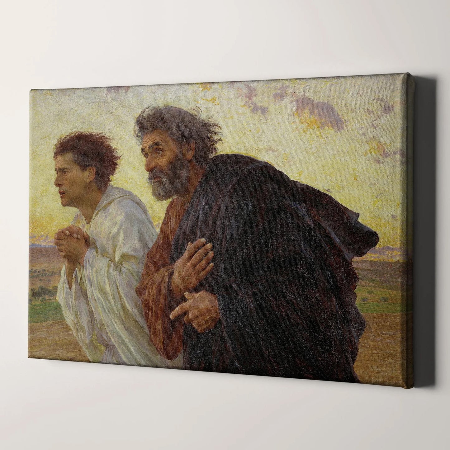 Disciples Peter And John Running To The Tomb On The Morning Of The Resurrection