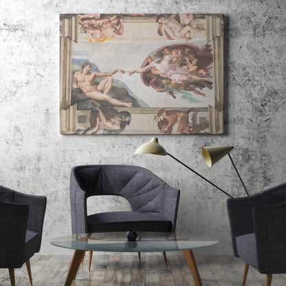 The Creation of Adam (1508-1512) by Michelangelo