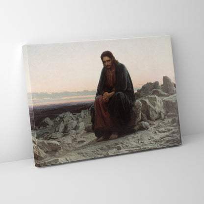 Christ in the Desert (1872) by Ivan Kramskoi