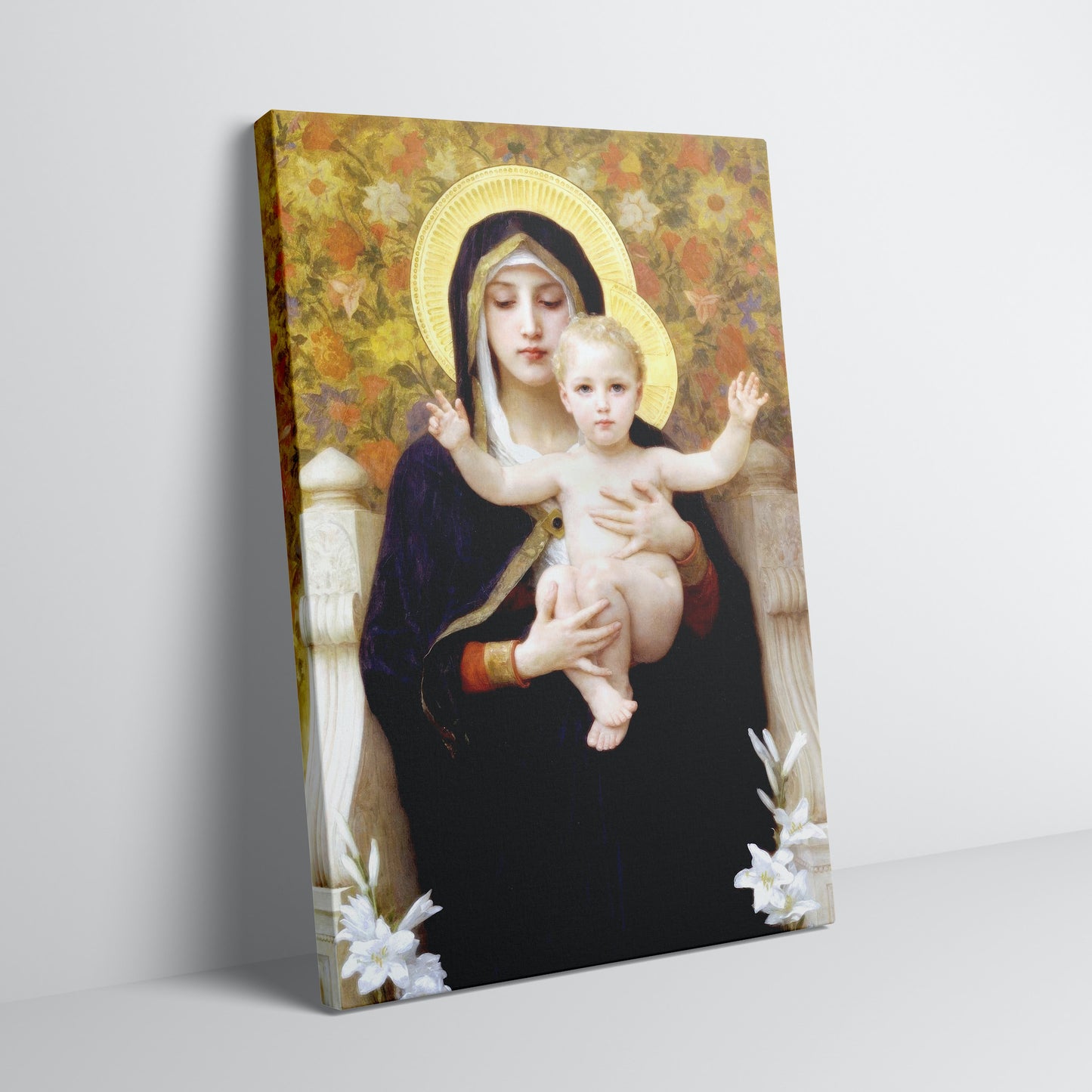 Madonna Of The Lilies (1899) by William-Adolphe Bouguereau