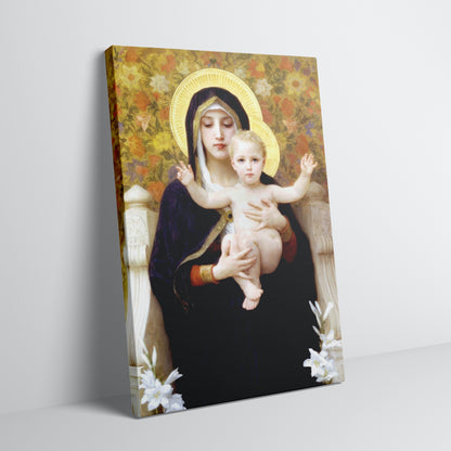 Madonna Of The Lilies (1899) by William-Adolphe Bouguereau