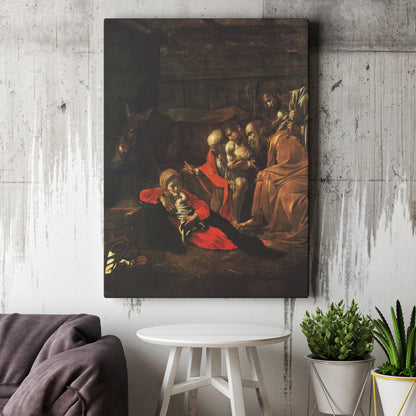 The Adoration Of The Shepherds (1609) by Caravaggio