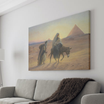 Flight Into Egypt by Eugène Girardet (1853-1907)