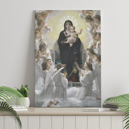 Madonna Of The Lilies (1899) by William-Adolphe Bouguereau