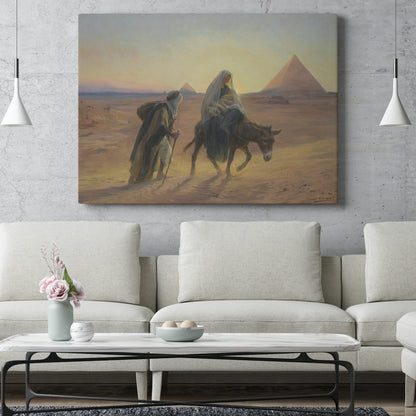 Flight Into Egypt by Eugène Girardet (1853-1907)